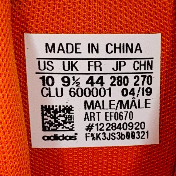 adidas Pro Bounce 2019 Low Solar Red White Men's Basketball Shoes EF0670 - Picture 8 of 8